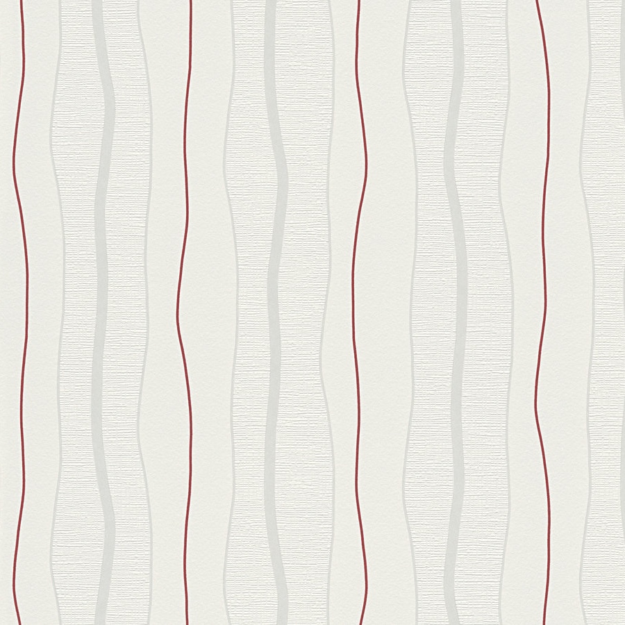 A.S. Creation Avenzio 4 249531 Carta da parati in tessuto non tessuto Motivo a righe 0,53 x 10,05 m Crema