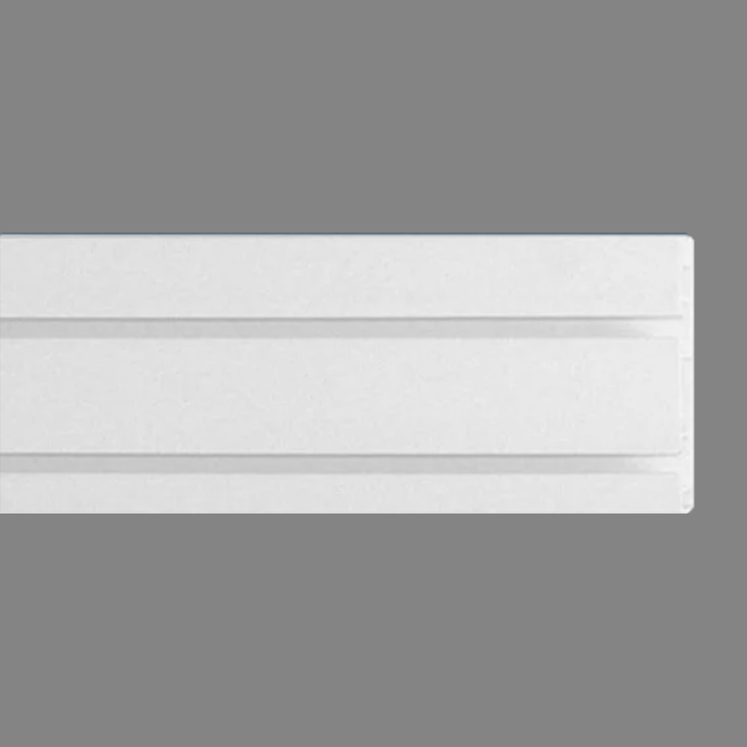 Wiesemann Binario per tende Binario doppio Plastica 15 x 63 x 1200 mm Binario per tende Bianco