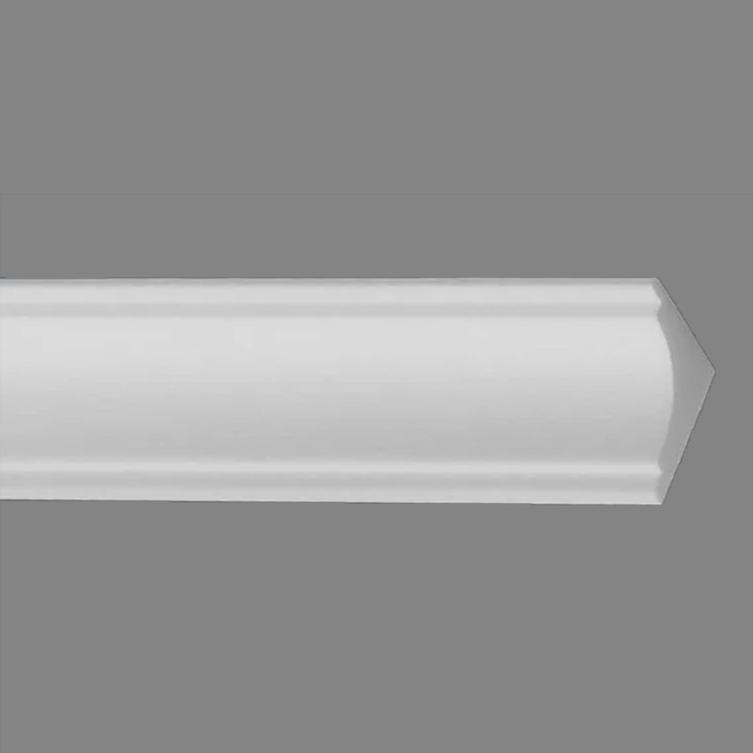 Wiesemann Binario per tende "London 10" Polistirolo 50 x 68 x 2000 mm Binario per soffitto Bianco