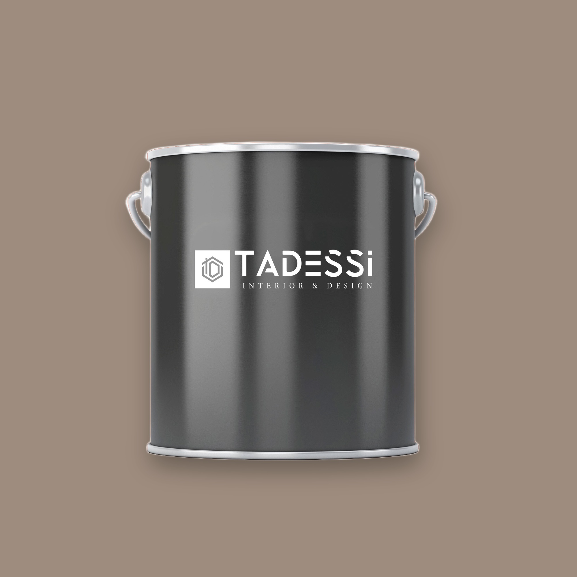 TADESSI Wall Select - Pittura murale marrone - Ciottolo - Pittura per interni di alta qualità - Colore intenso