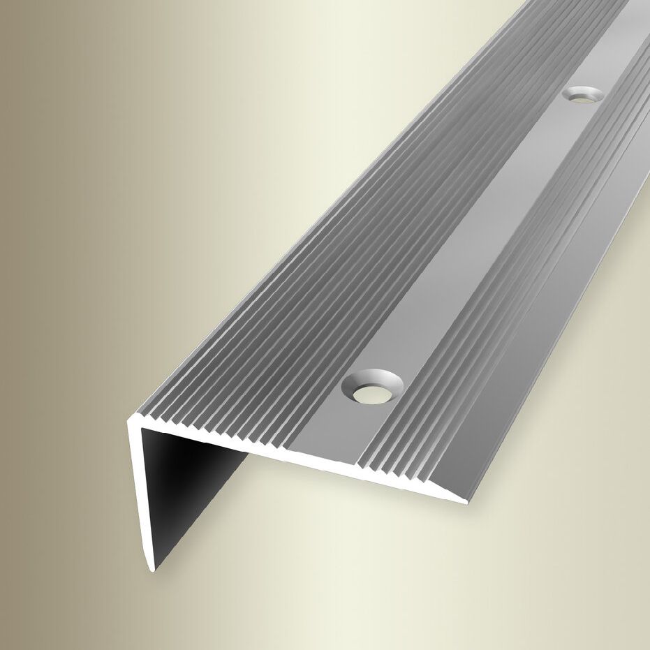 Profili per bordi e angoli per scale Küberit H 25 mm L 40 mm altezza bordo 0 - 22 mm alluminio anodizzato