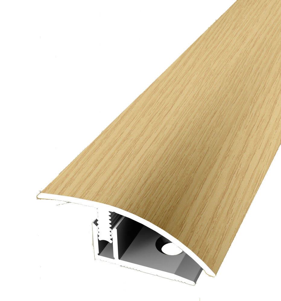 Profilo di transizione PROVISTON B 39 mm, altezza bordo 7 - 12 mm, striscia di transizione, alluminio anodizzato