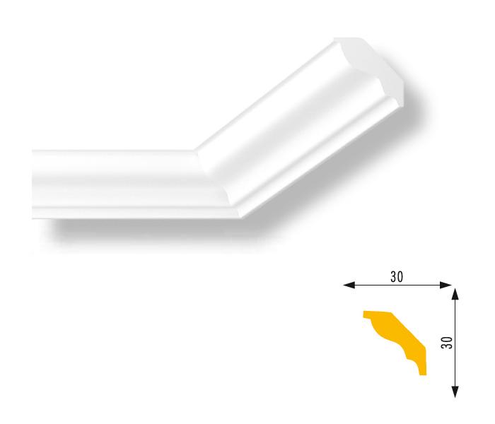 Stuckleiste "Marbet E4" (Stuckleisten aus Hart-Styropor)