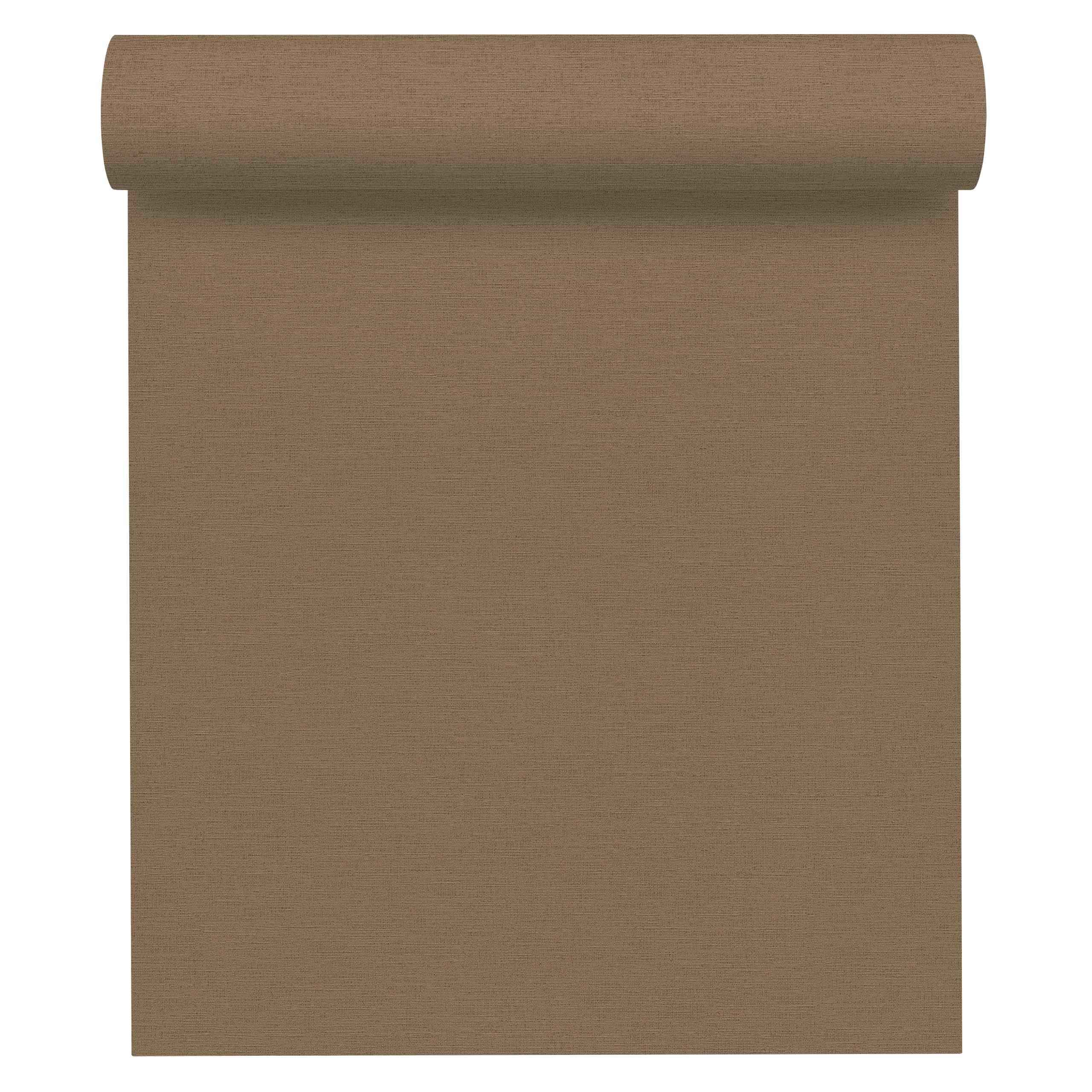 A.S. Creation Origine etnica 306892 Carta da parati in tessuto non tessuto Tinta unita 0,53 x 10,05 m Marrone