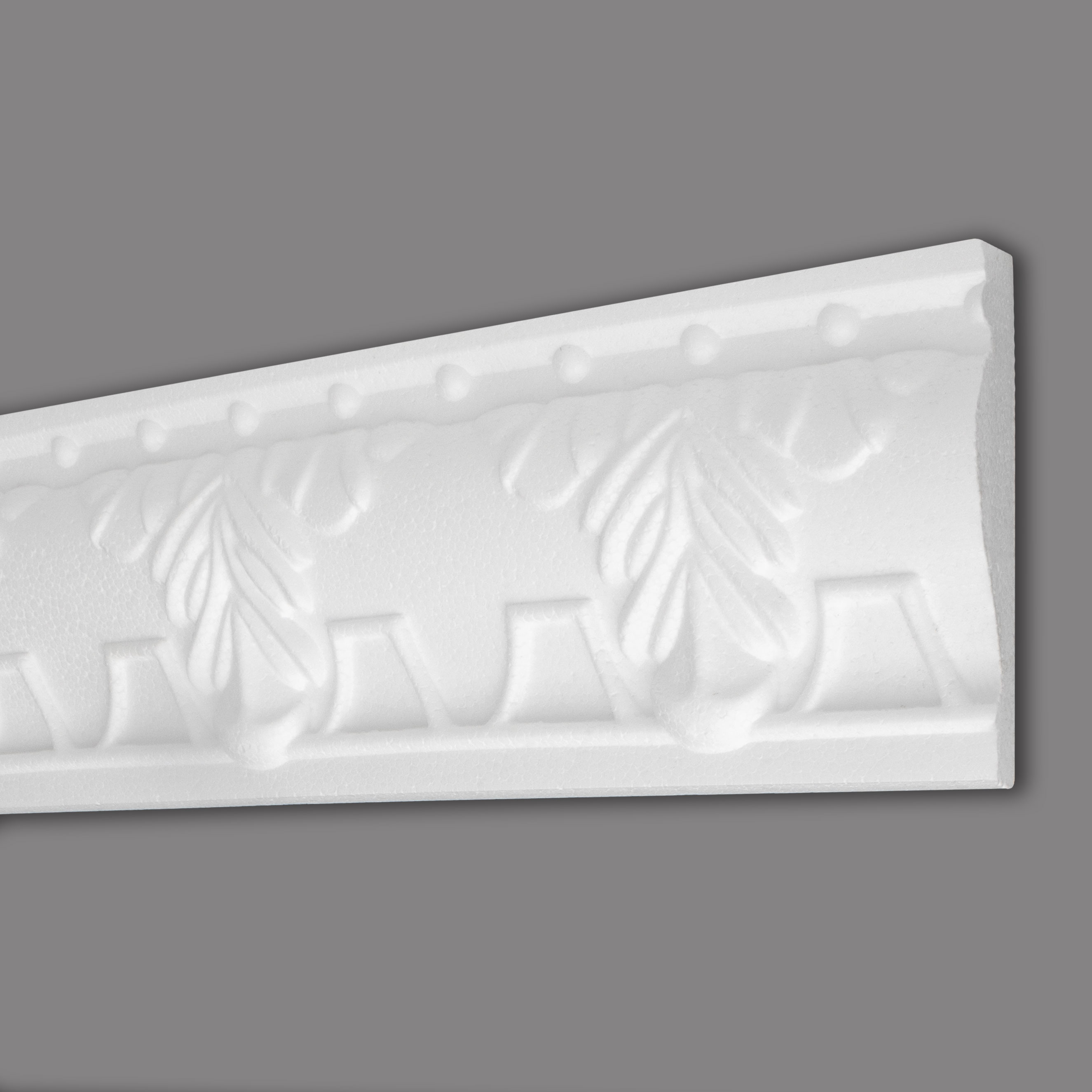 Modanatura decorativa Marbet "B-17" modanatura murale in polistirene 17 x 75 x 2000 mm, bianca