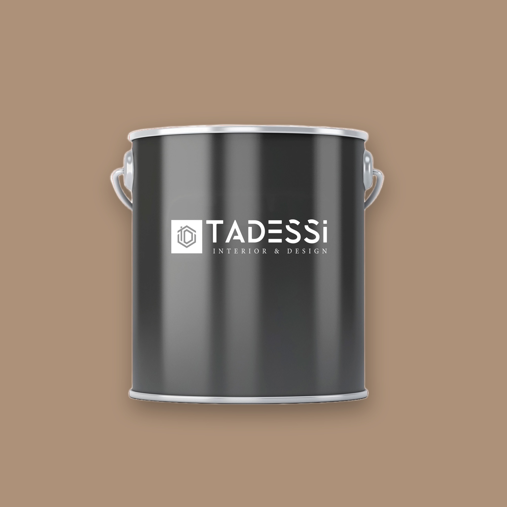 TADESSI Wall Select Wall Paint Brown - Marrone Cuoio - Pittura per interni di alta qualità - Intensità di colore intensa