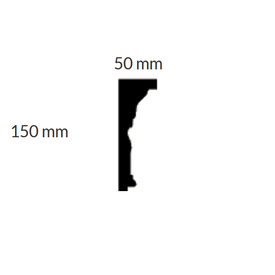 Stuckleiste "Wuppertal" (Stuckleisten aus Gips) Skizze