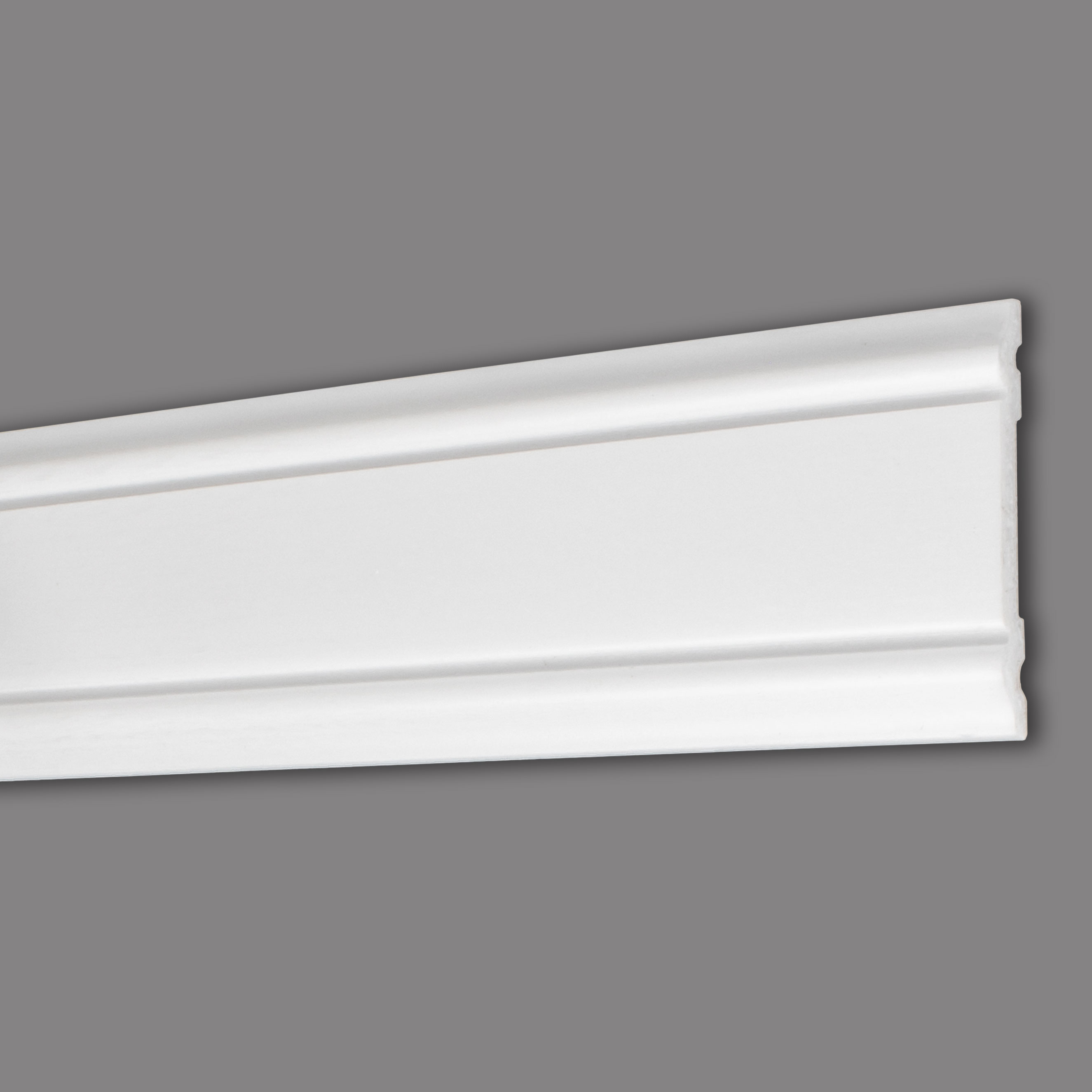 Modanatura decorativa Marbet "HW-3" modanatura murale in polistirene 8 x 47 x 2000 mm, bianca