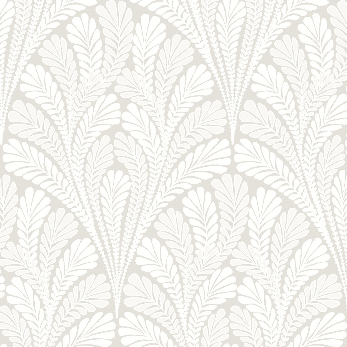 York Wallcoverings Bianco e nero BW3952 Carta da parati Sure Strip foglie 0,52 x 10 m