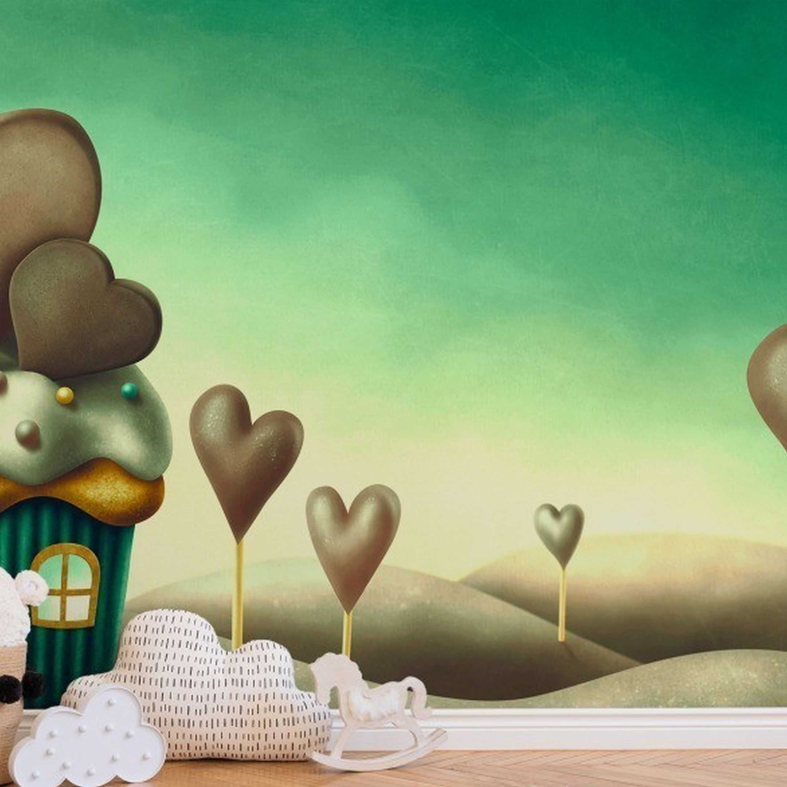 A.S. Creation XXL 5 DD114872 Carta da parati fotografica Tessuto non tessuto Varie dimensioni Cameretta per bambini Verde