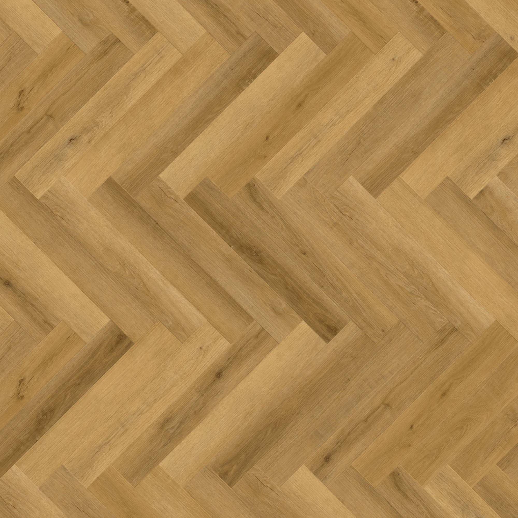 Pavimento in vinile 24H3 8154H Pavimento con design a spina di pesce 609,6 x 101,6 x 5,5 mm Vinile Click effetto legno Marrone NKL31