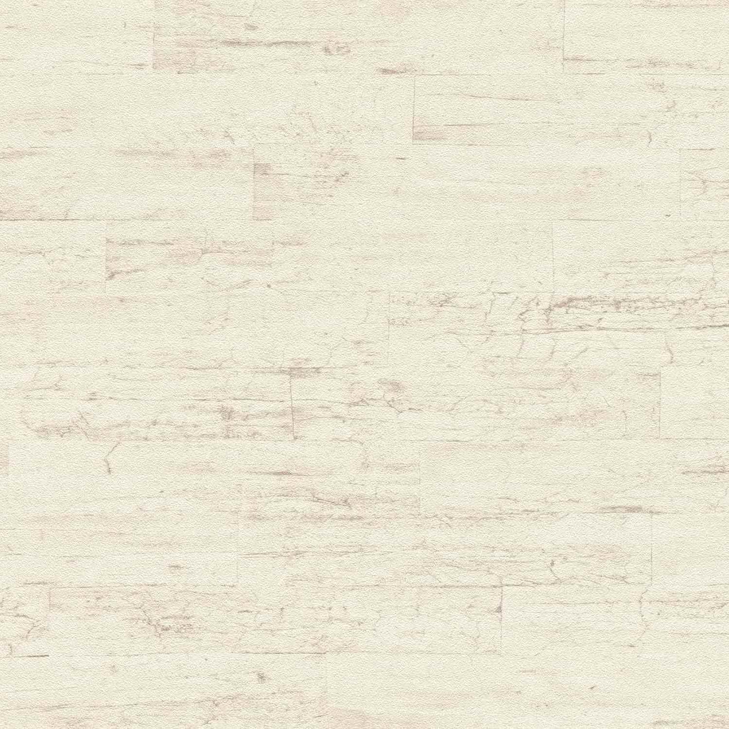 Rasch Curiosity 537000 Carta da parati in tessuto non tessuto Effetto legno 0,53 x 10,05 m Bianco