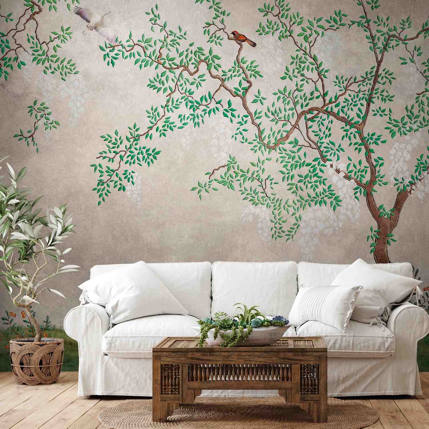 A.S. Creation Photo Wallpaper The Wall 382331 Un motivo per rotolo Country House Green