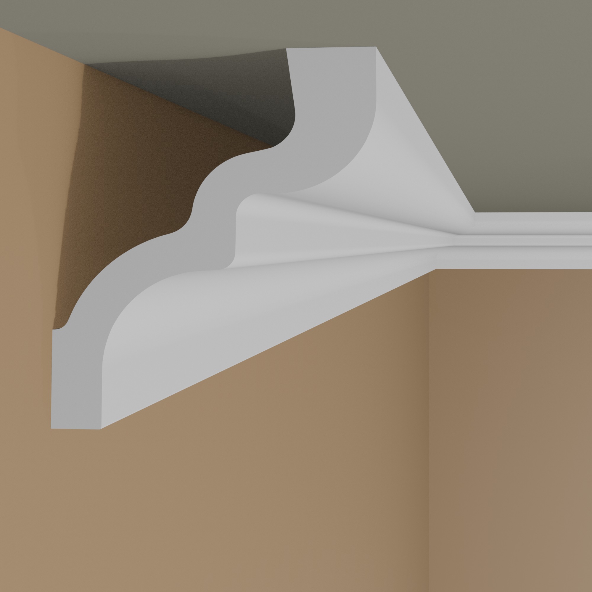 NMC Cornice C NOMASTYL Polistirene 65 x 80 x 2000 mm Bianco Modanatura per soffitto