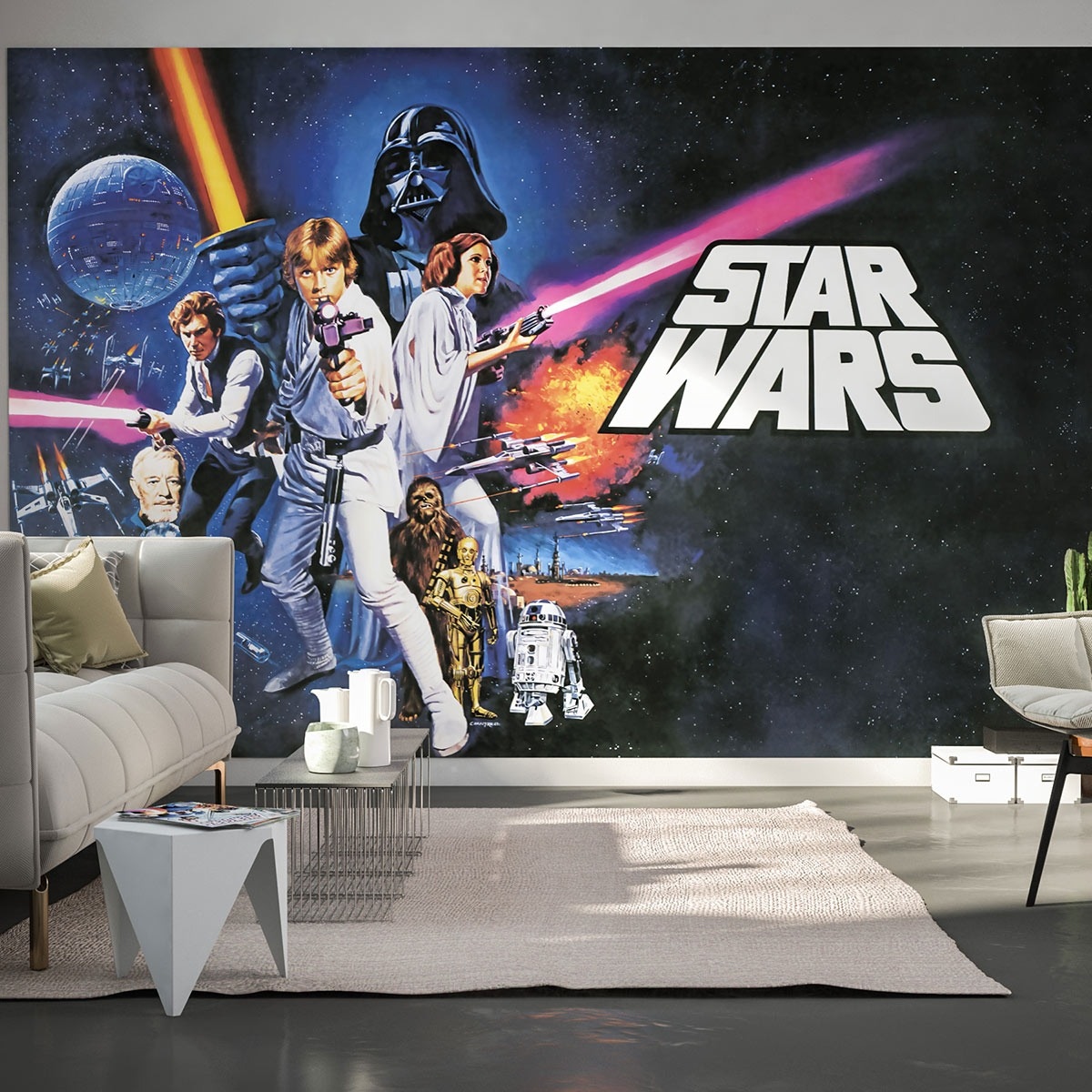 Carta da parati fotografica Komar Star Wars Poster 250 x 400 cm Poster in tessuto non tessuto Galaxy Episodio IV - Una nuova speranza