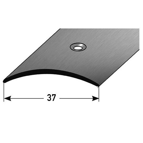 Profilo di transizione Auer Emmen, altezza 4,5 mm, larghezza 37 mm, striscia di transizione in acciaio inox