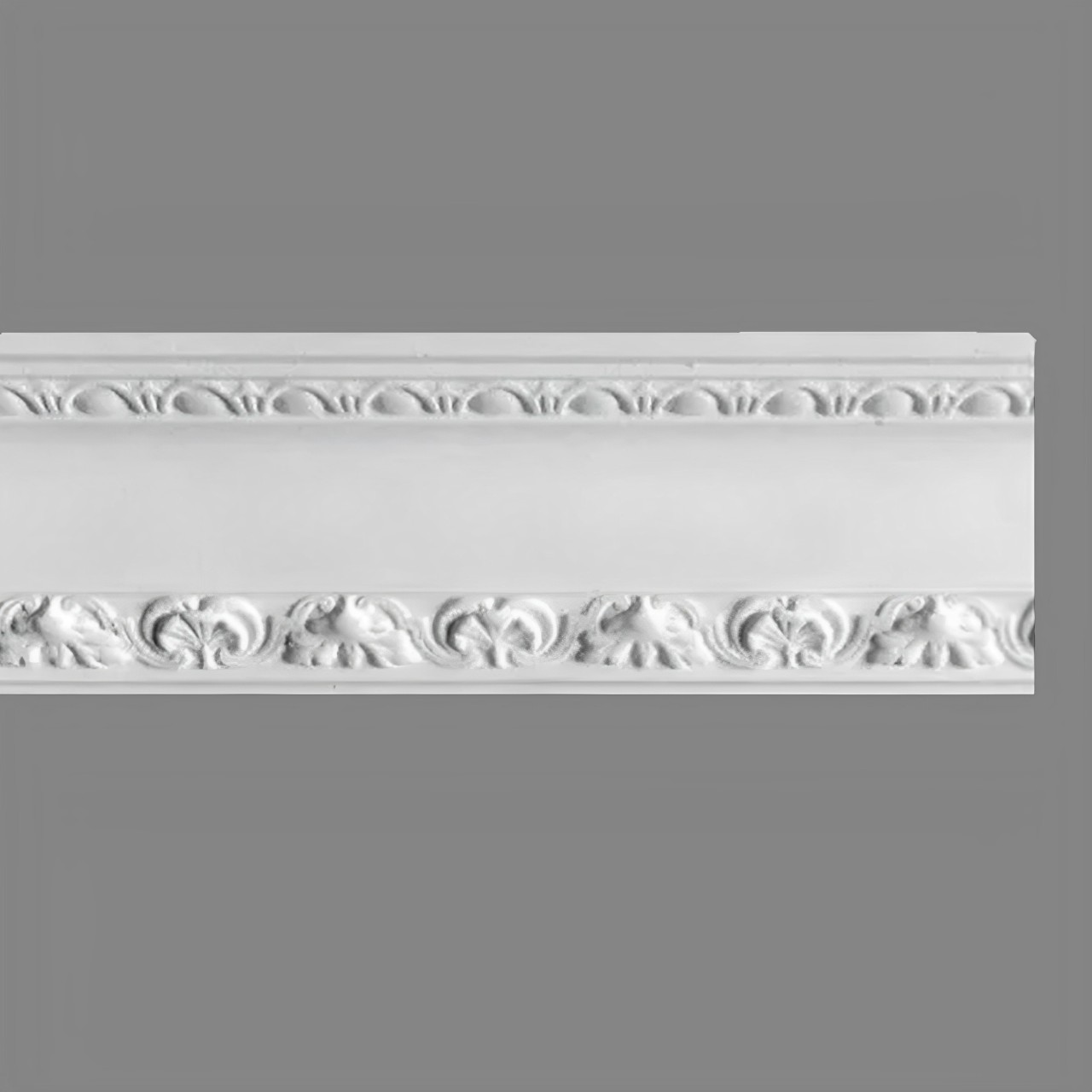 PROVISTON Modanatura in gesso Krefeld Stucco in gesso autentico 130 x 75 x 1170 mm Modanature in gesso