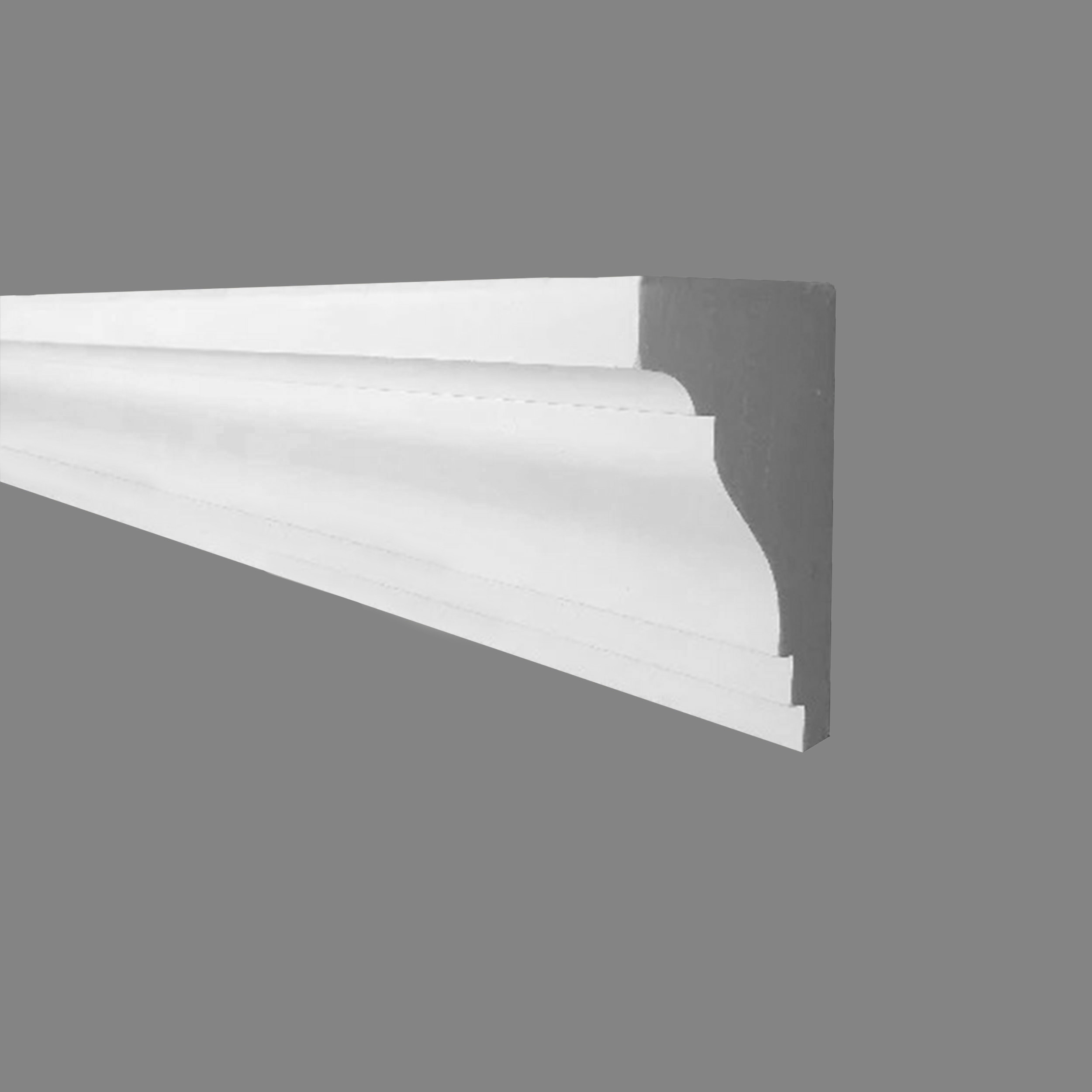 PROVISTON Modanatura in gesso Ratisbona Stucco in gesso autentico 60 x 100 x 1000 mm Modanature in gesso