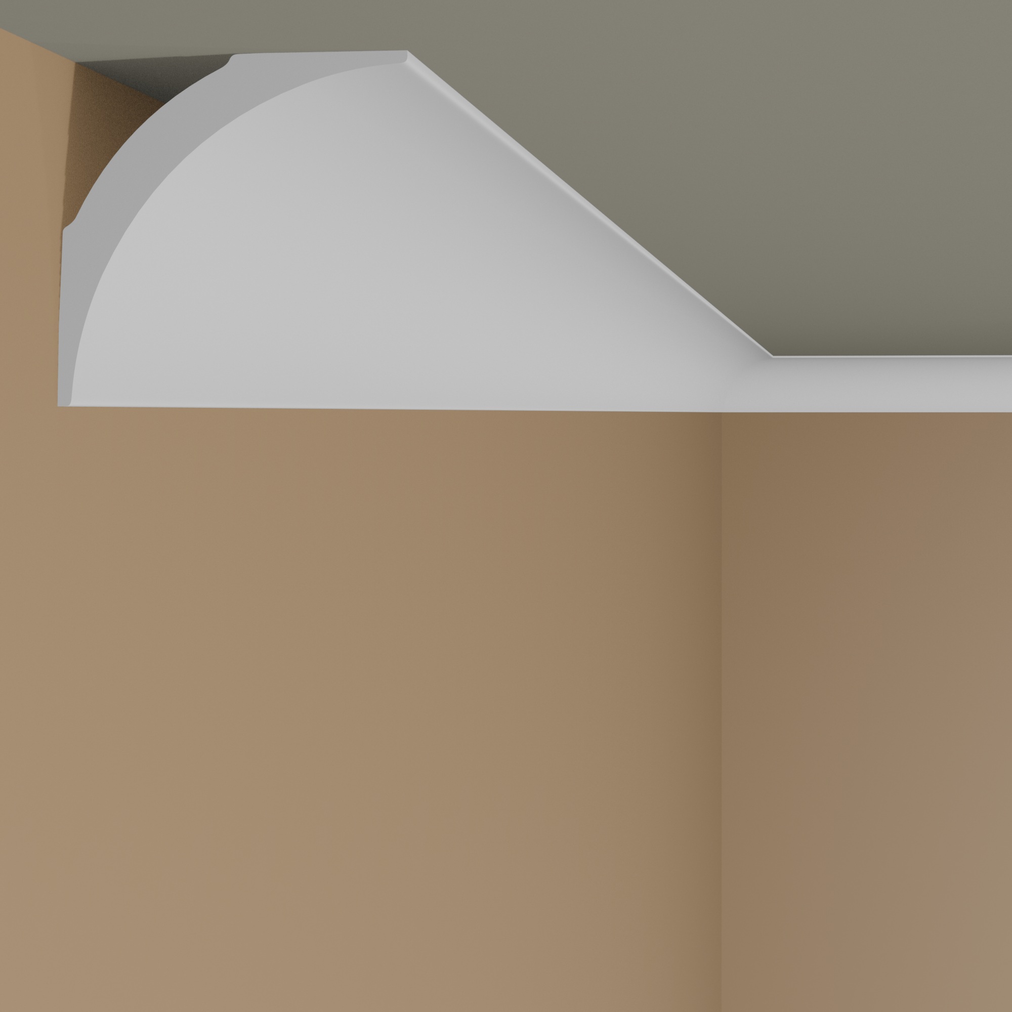 NMC Cornice NE3 NOMASTYL Polistirene 82 x 82 x 2000 mm Bianco Modanatura per soffitto