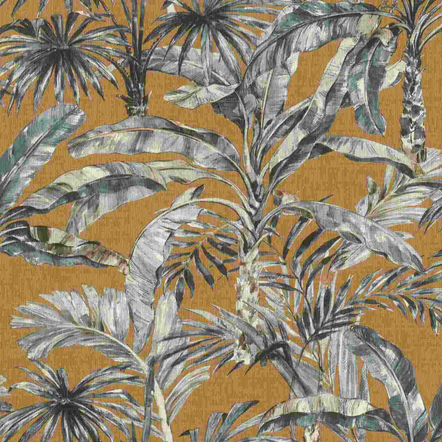 Rasch Florentine III 485264 Carta da parati in tessuto non tessuto Botanico 0,53 x 10,05 m Giallo