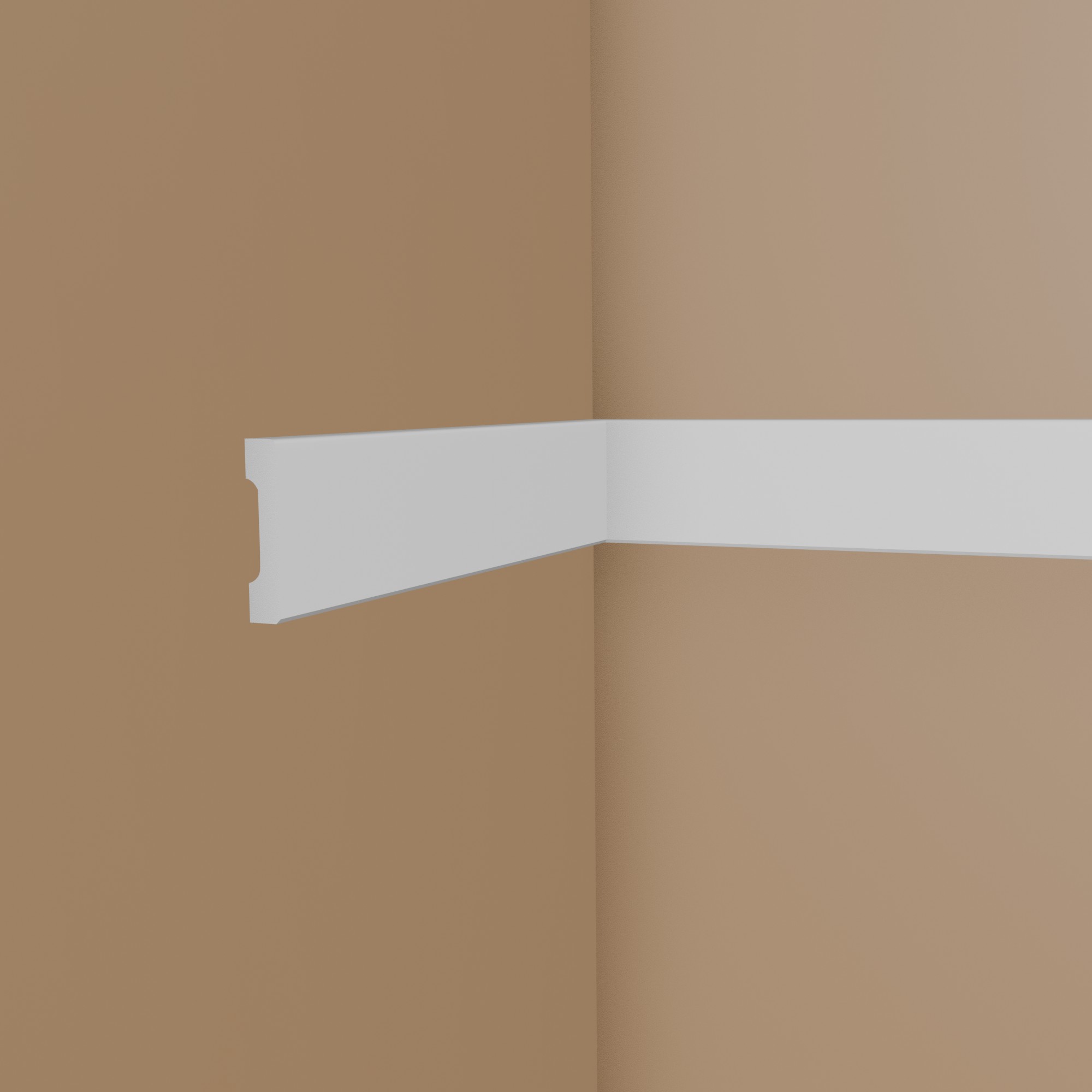 Modanatura decorativa NMC WD4 WALLSTYL modanatura murale 12 x 58 x 2000 mm polistirene bianco