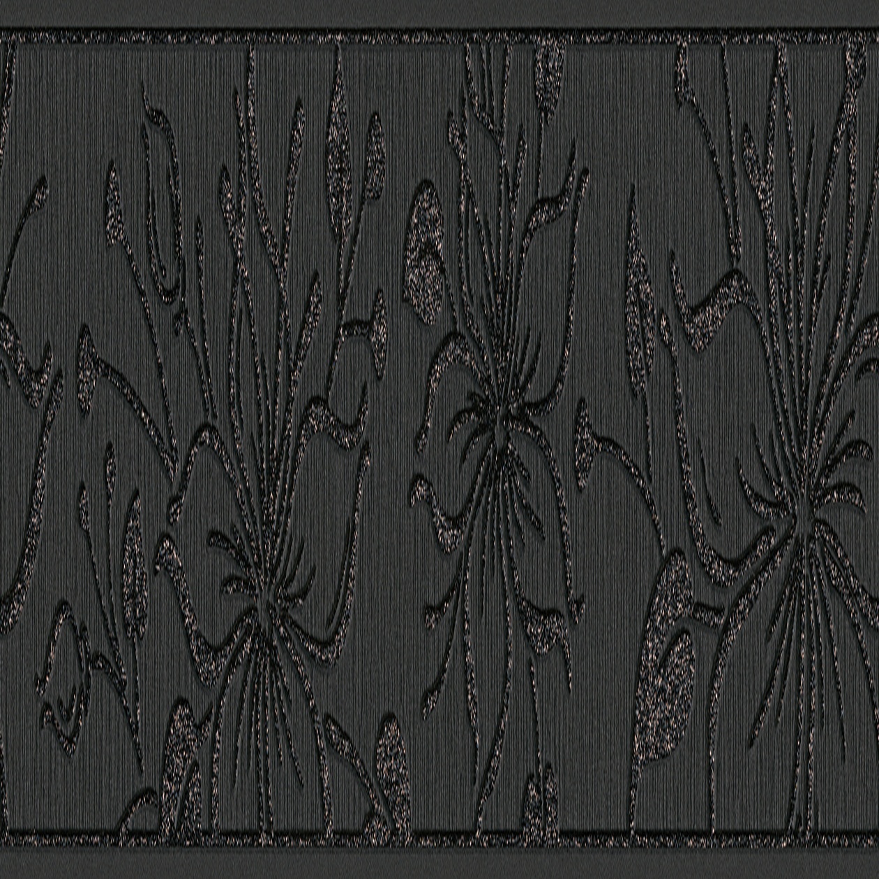 A.S. Creation Only Borders 10 346612 carta da parati in carta aspetto floreale 0,13 x 5 m Nero