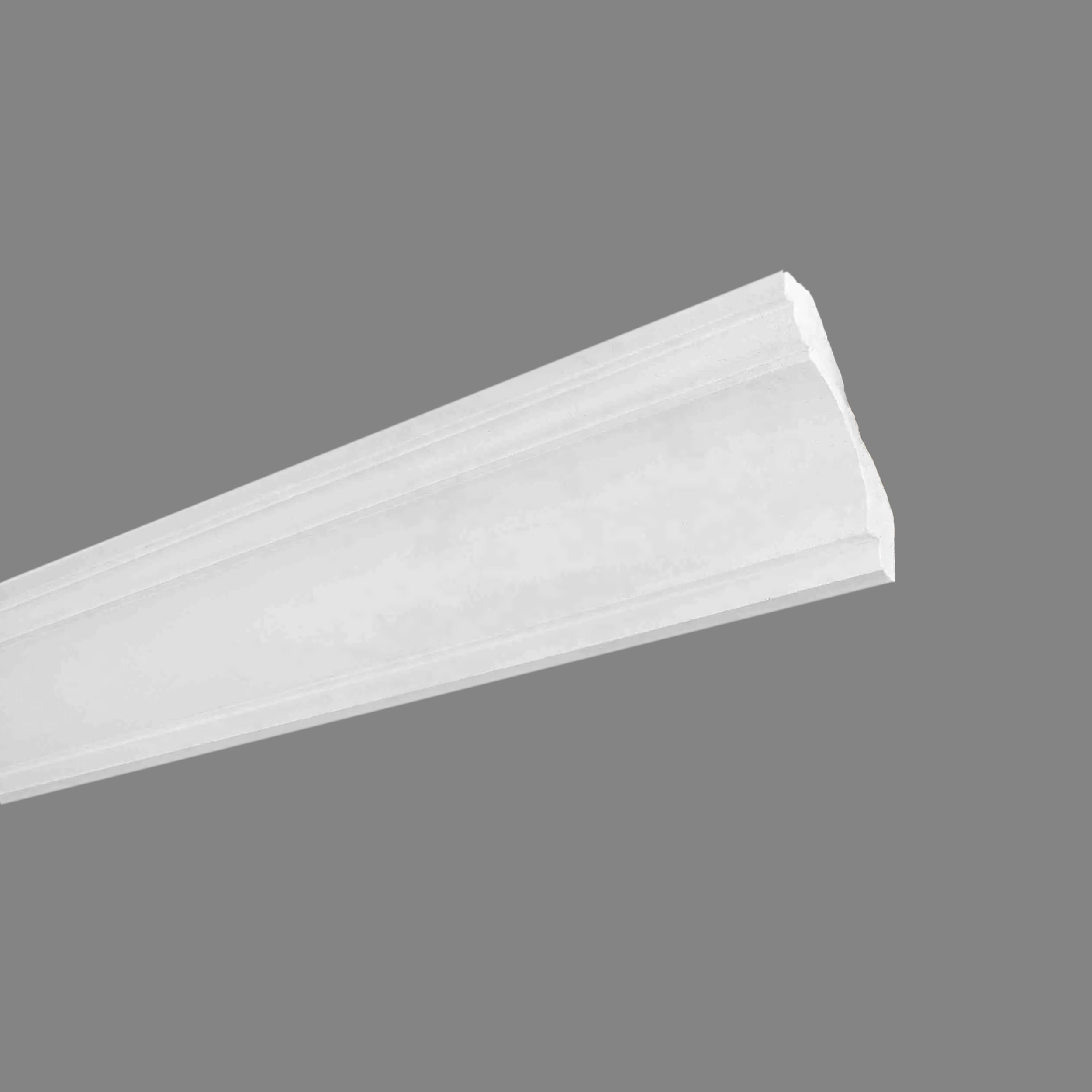 PROVISTON Modanatura in gesso "ES-21" Stucco in gesso autentico 75 x 88 x 1200 mm Modanatura in gesso