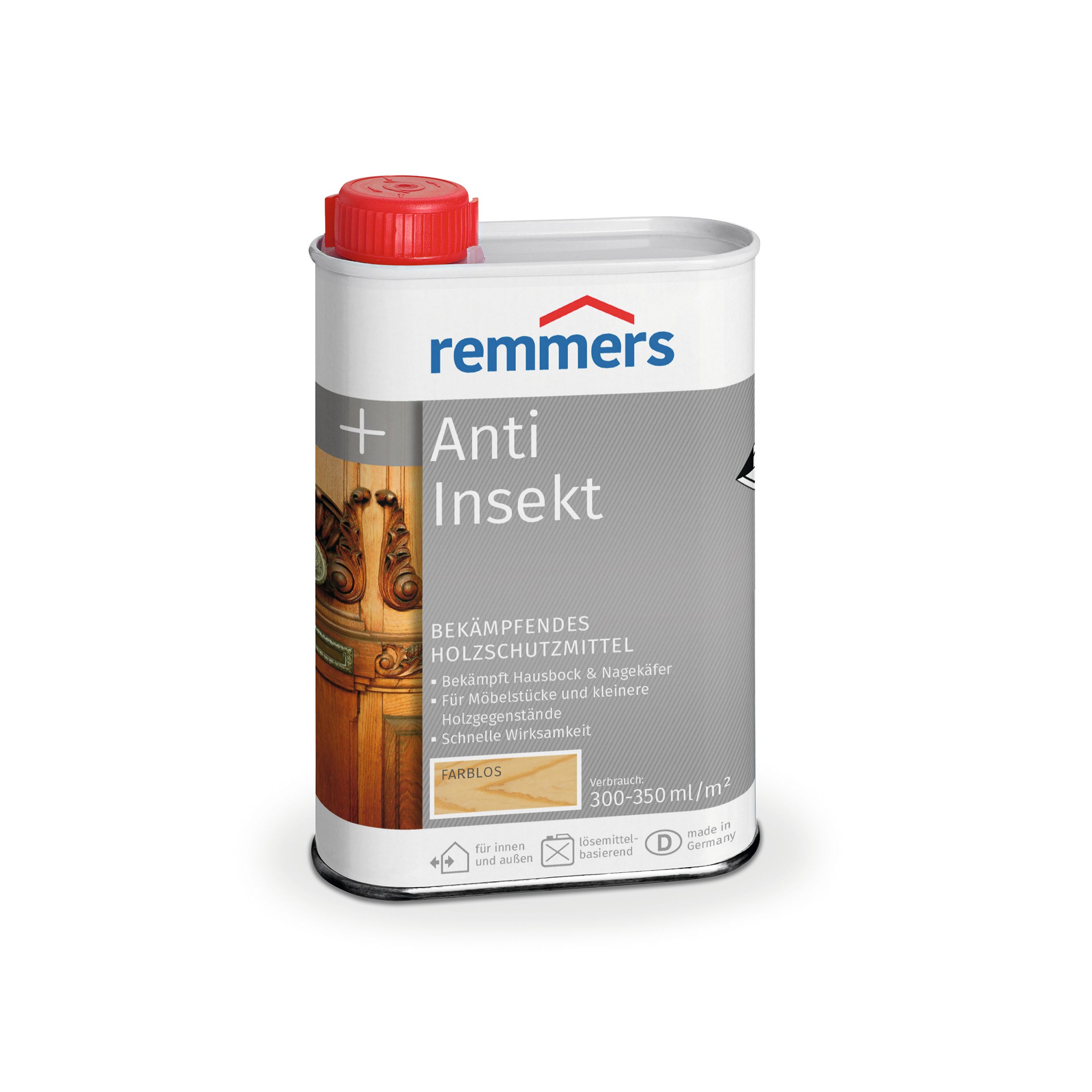 Remmers Anti-Insect Conservante per legno A base di solvente 250 ml