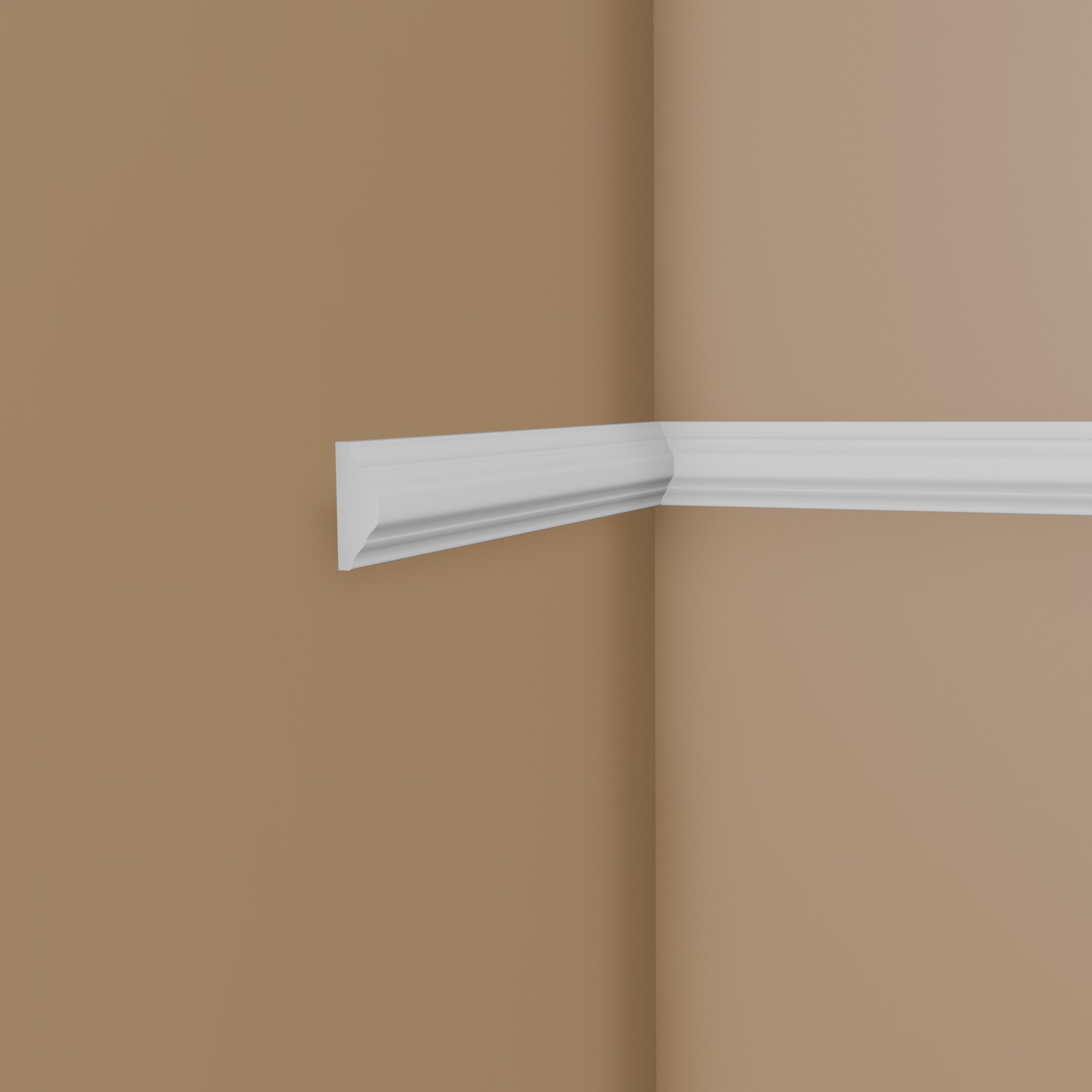 PROVISTON Modanatura decorativa "NE003" 10 x 22 x 2000 mm Modanatura murale bianca Decorazione murale Alta qualità