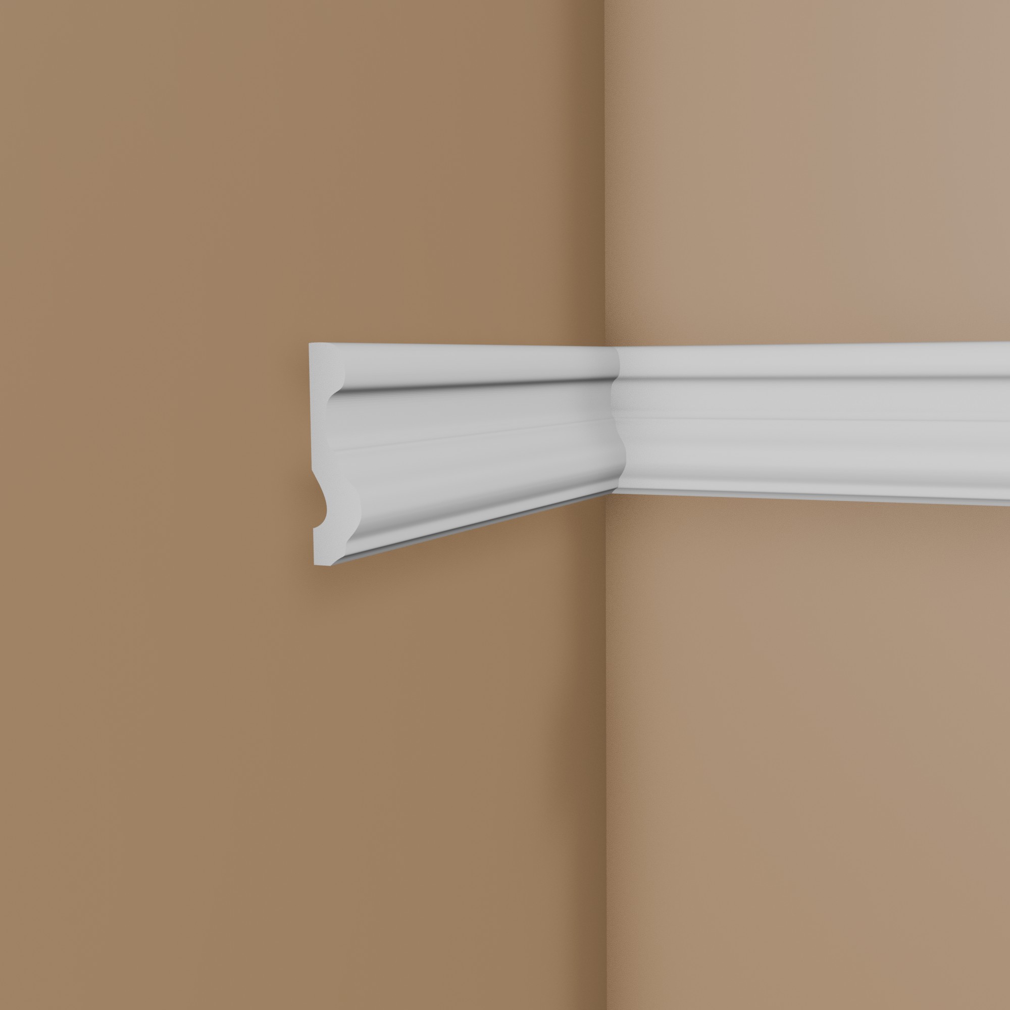 Modanatura decorativa N 20 x 70 x 2000 mm Modanatura da parete Polistirene Bianco NMC NOMASTYL