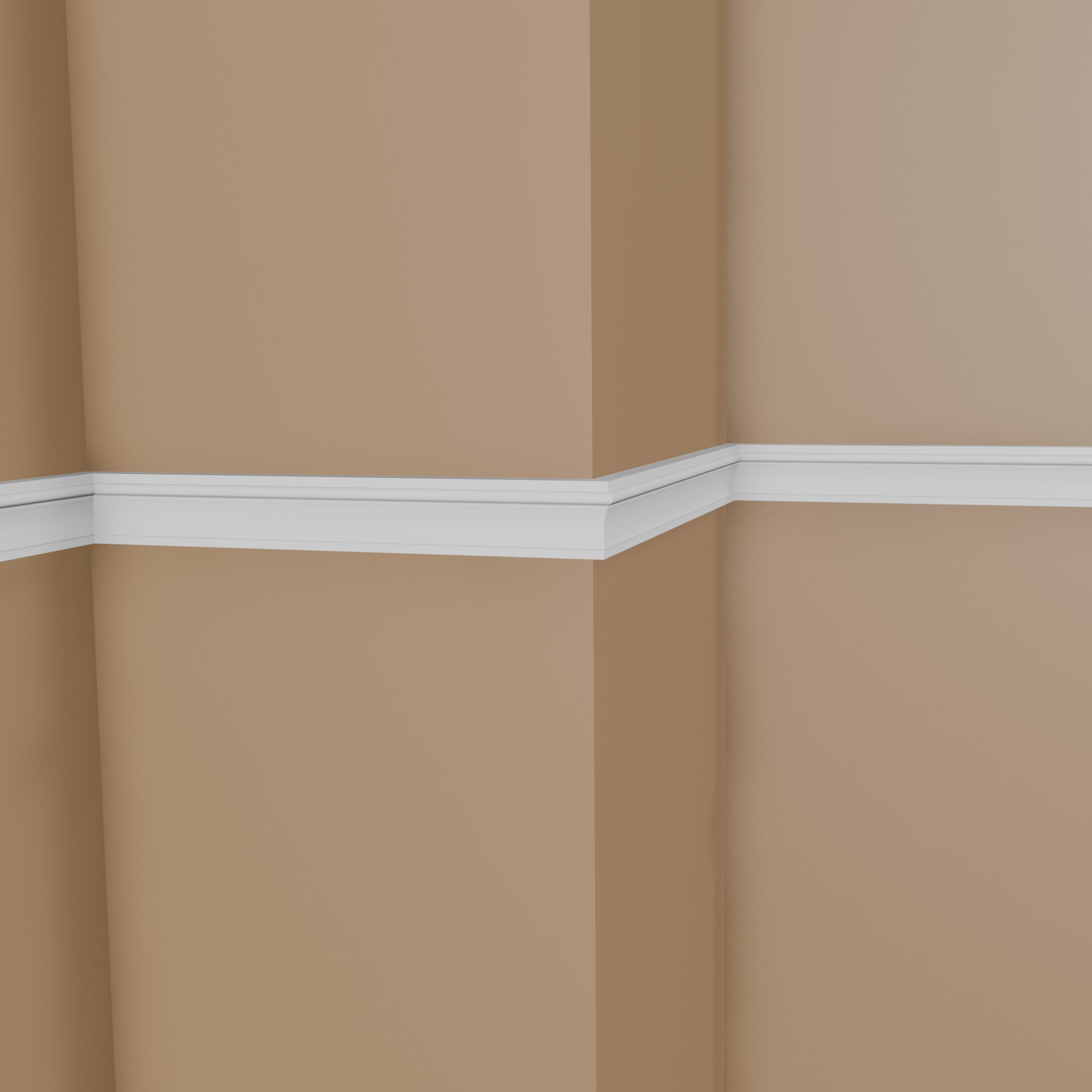 PROVISTON Modanatura decorativa "NE007" 23 x 73 x 2000 mm Bianco Modanatura murale Decorazione murale Alta qualità