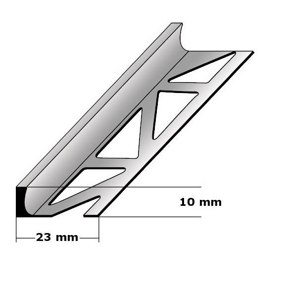 Giunti di dilatazione e profili per piastrelle Auer Beldert 23 x 2500 mm altezza 2 - 30 mm acciaio inox
